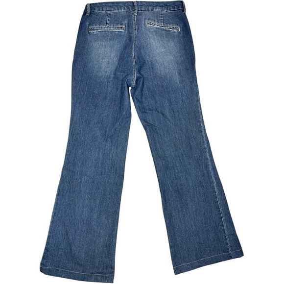 Chicos Platinum Tab Front Trouser Jean Size 8 - Picture 3 of 6